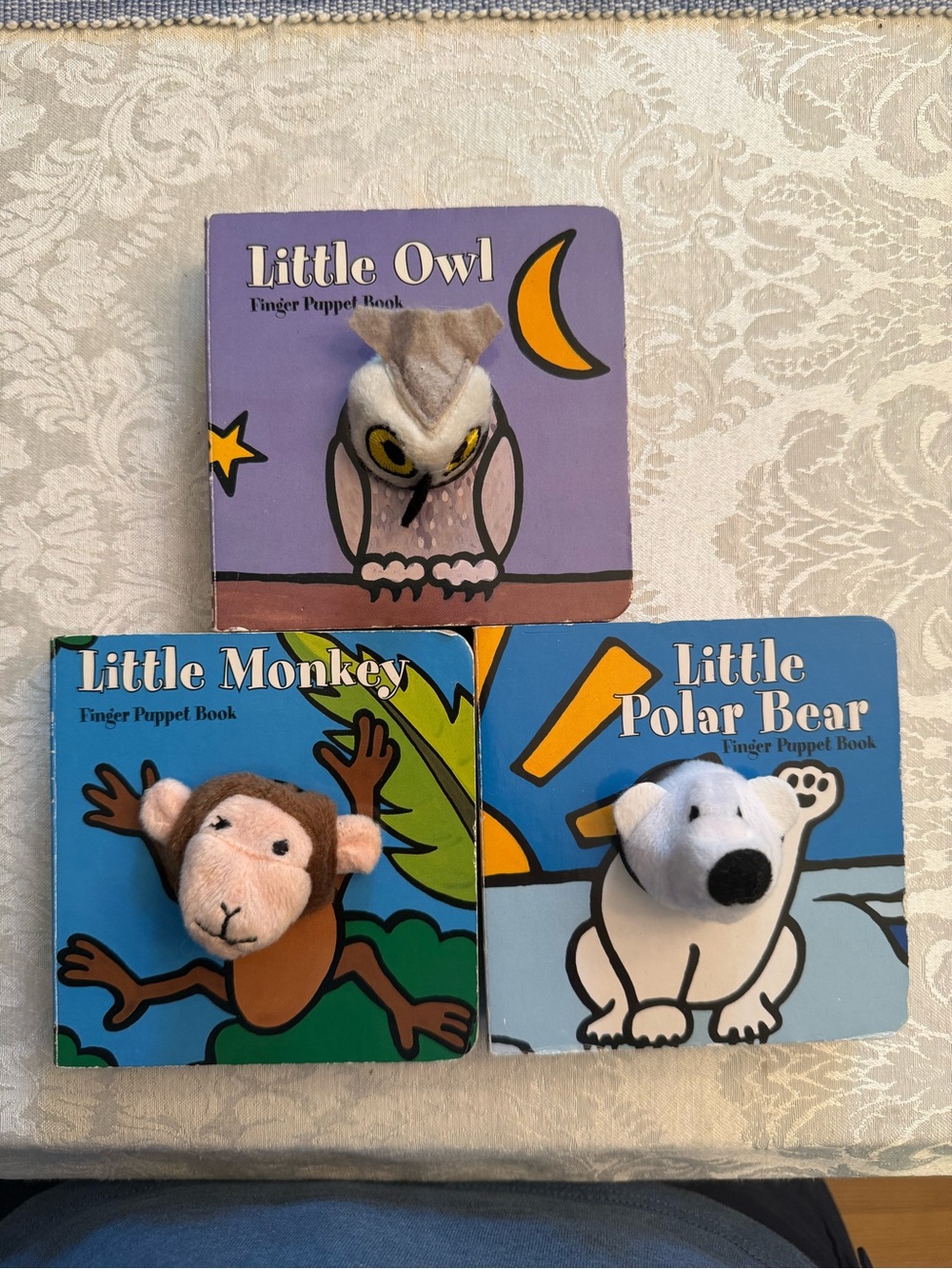 Lot of 3 Finger Puppet Books. Little Owl, Little 🐻❄️ Bear, Little Monkey 🐒 - Picture 7 of 8